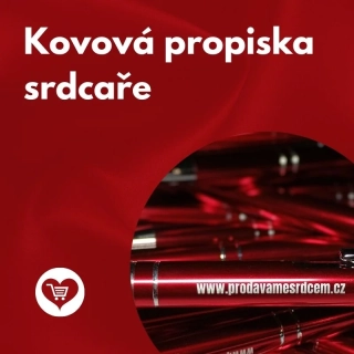Kovová propiska srdcaře ❤️